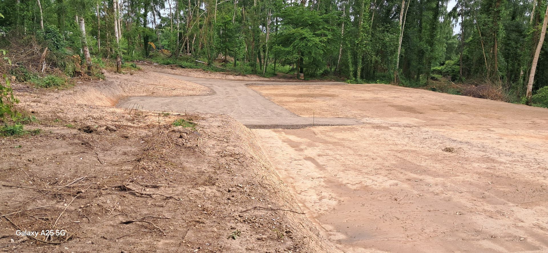 Terrassement d'un terrain 