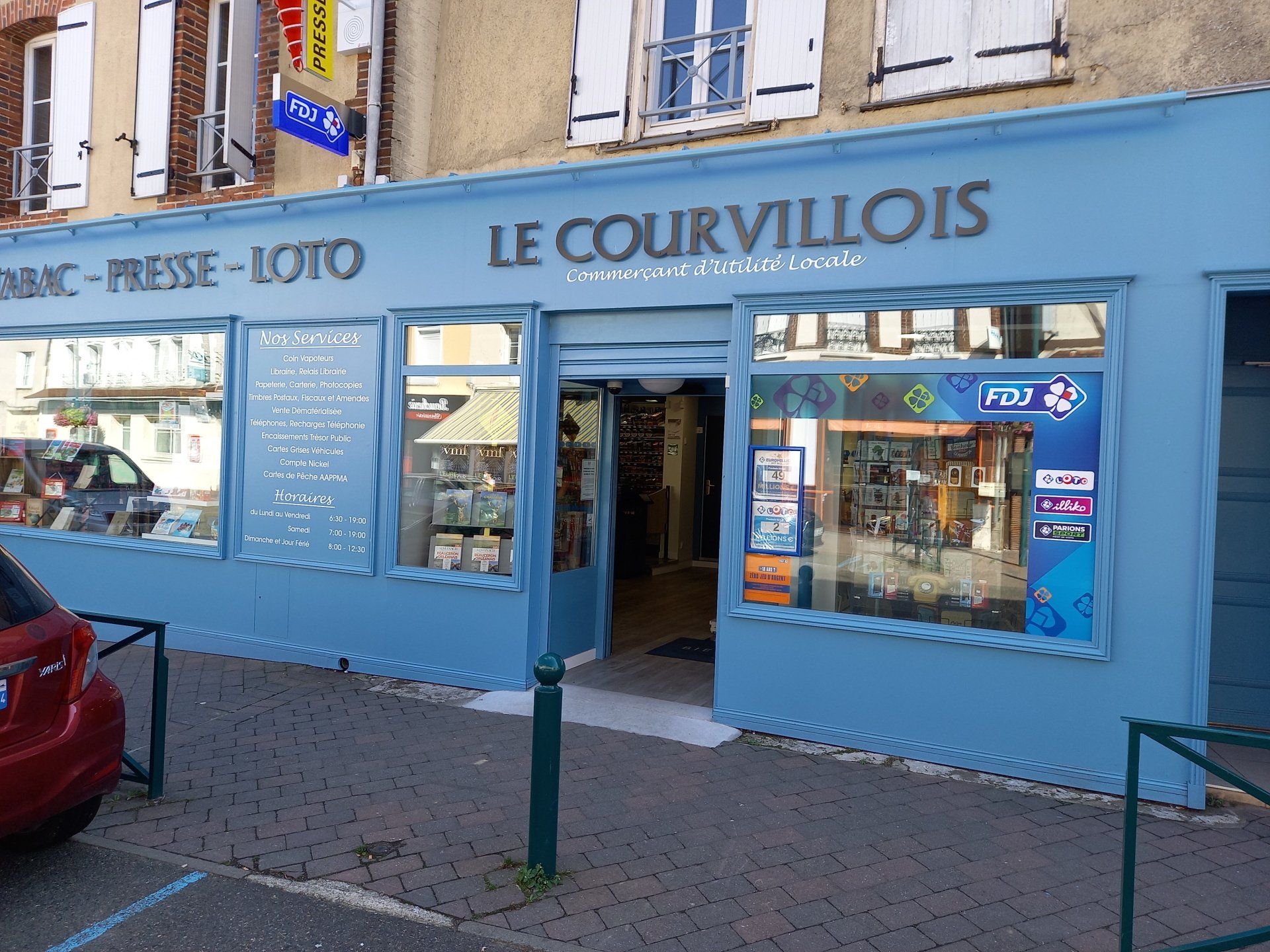 Électricité devanture magasin