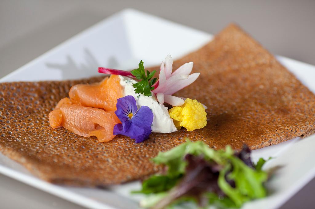 Galette au saumon fumé