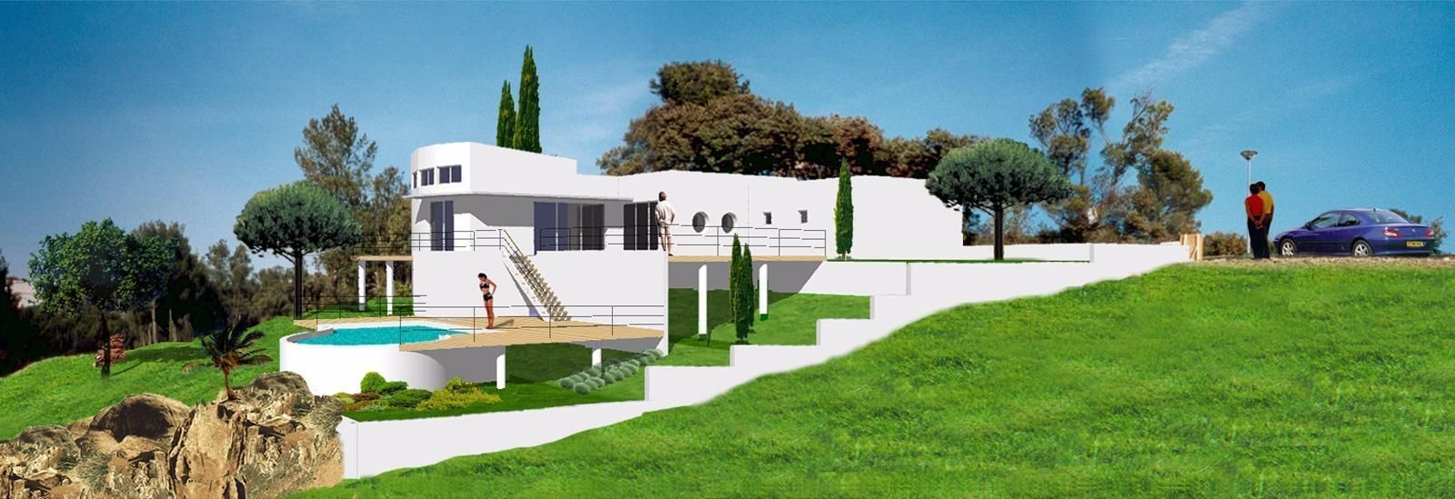 Plan 3D d'une villa