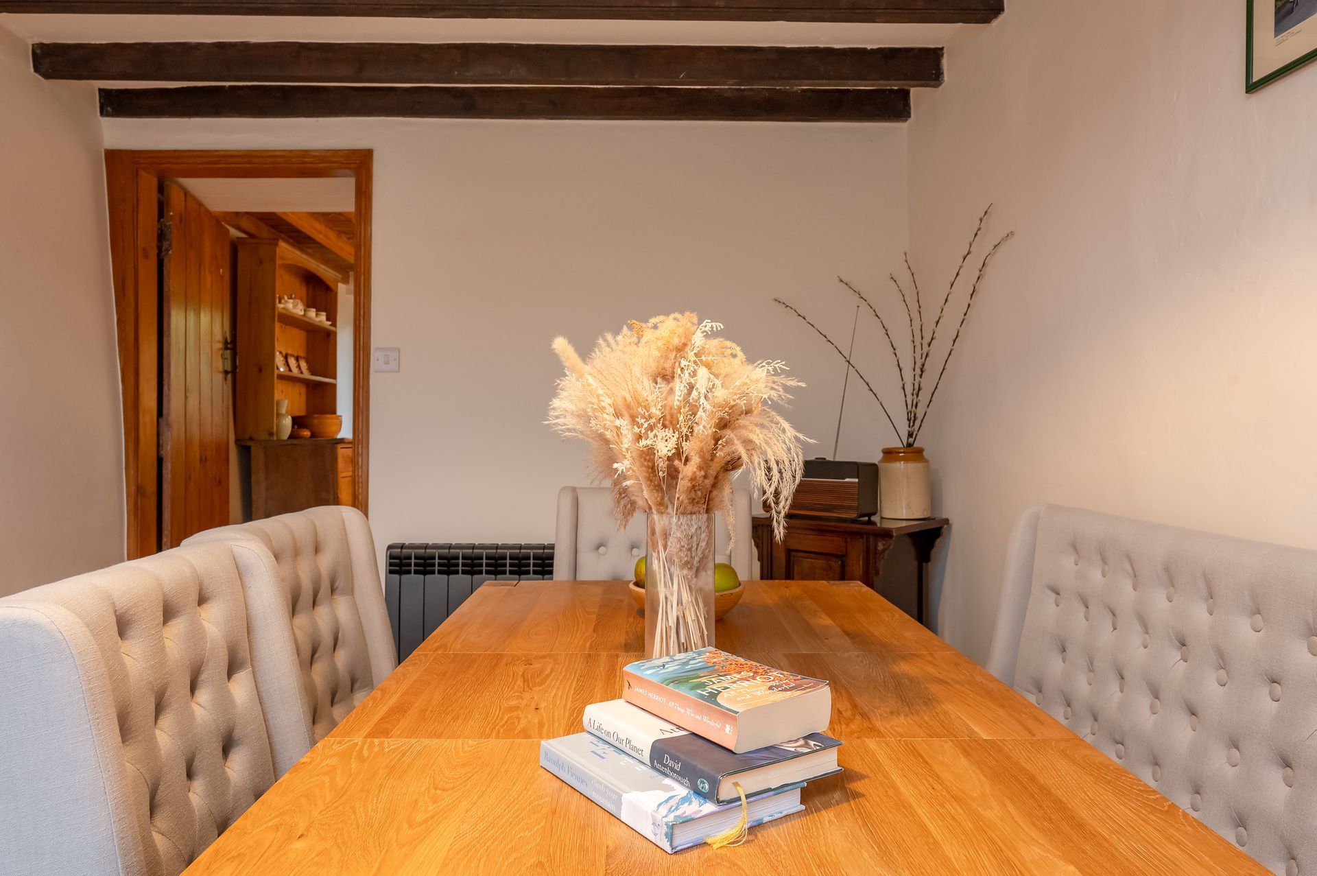 Dining area with high end hi fi 
