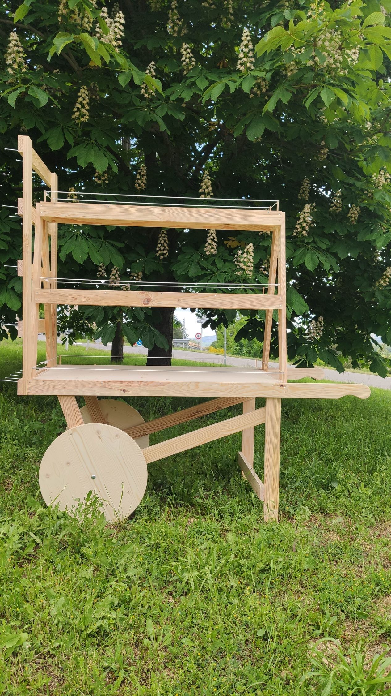 Photo d'un présentoir mobile