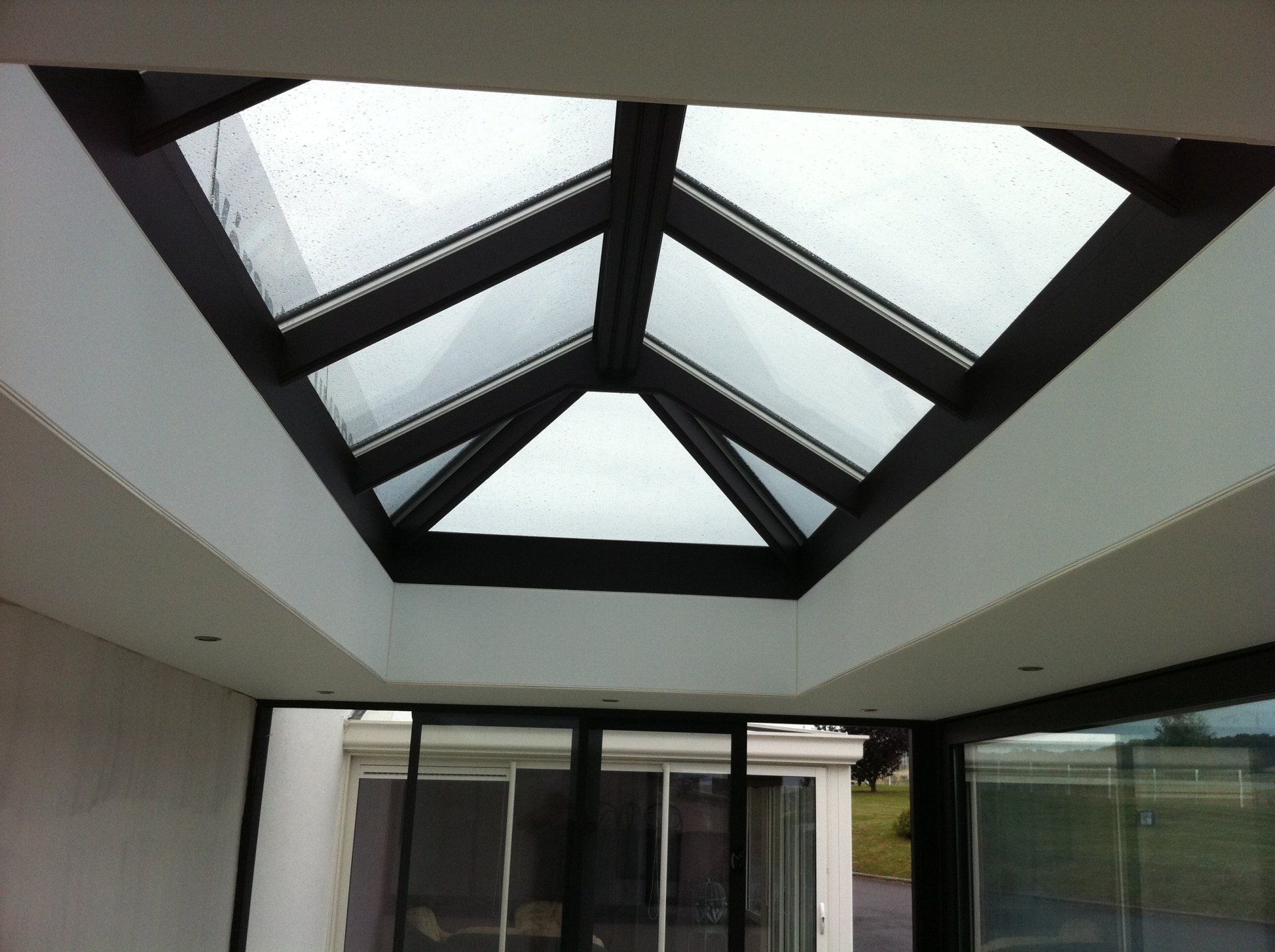 Plafond tendu et verrière