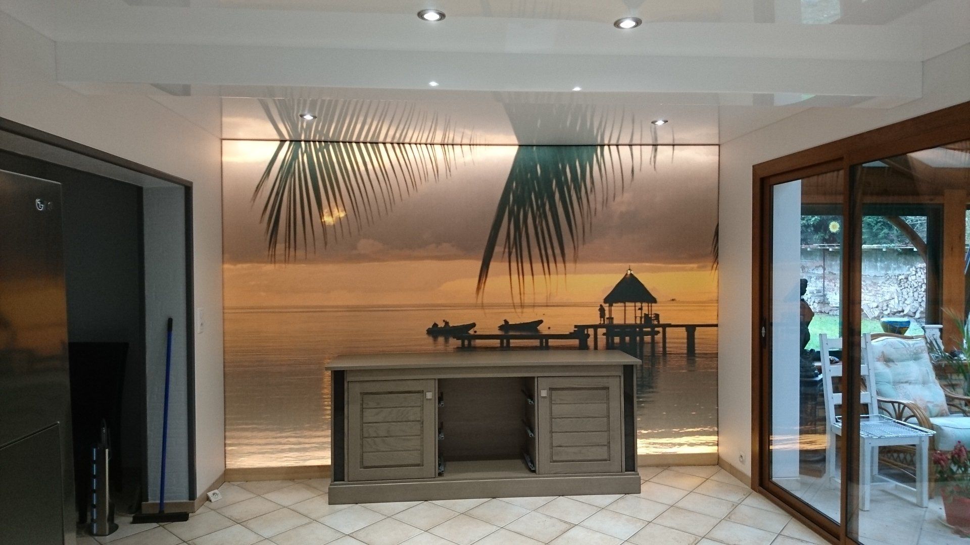 Eclairage de mur intégré