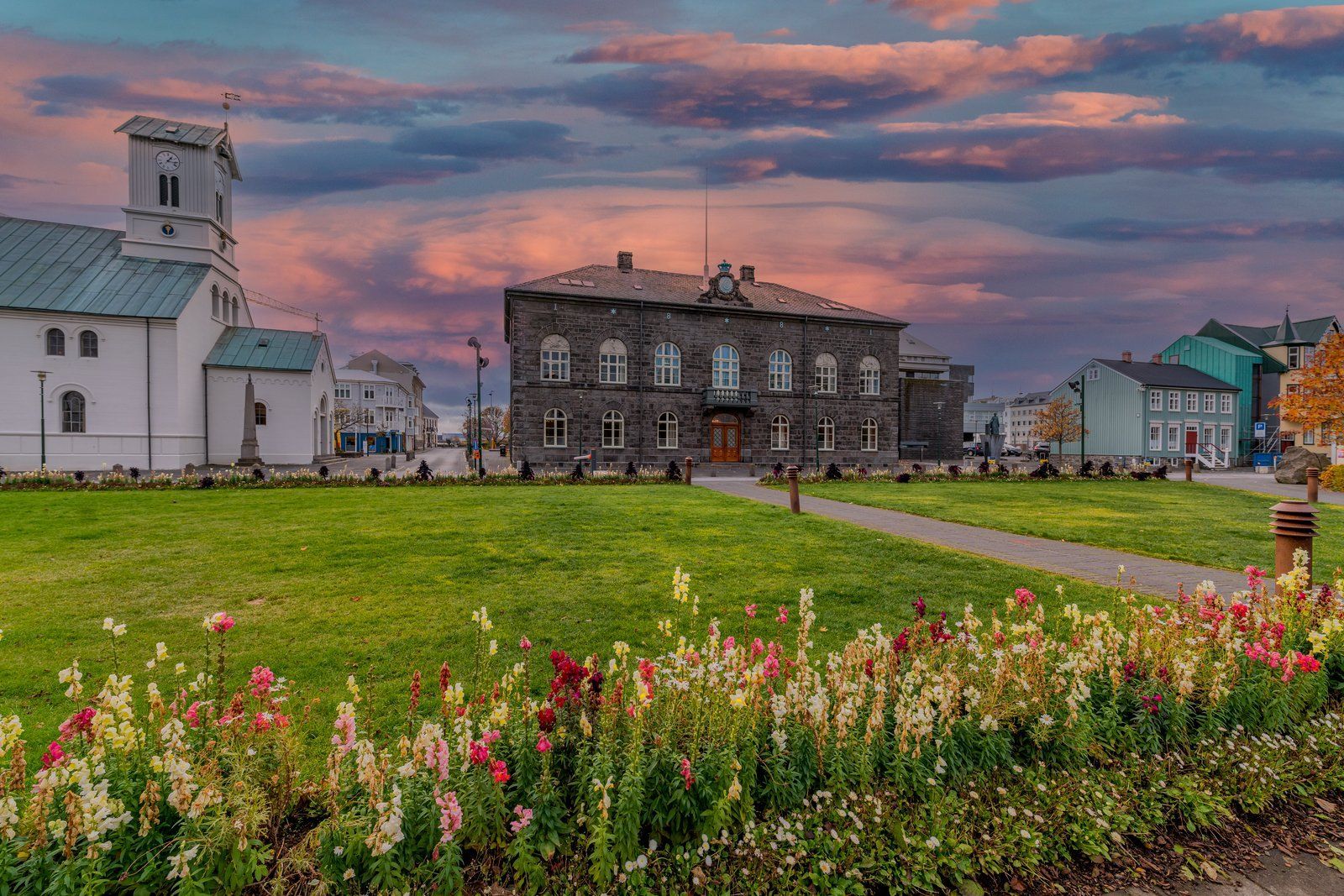 The house of the Alþingi - The Parliament House