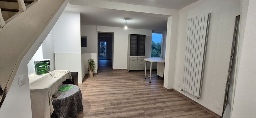 Parquet installé dans une chambre