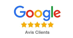 Avis google avec 5 étoiles