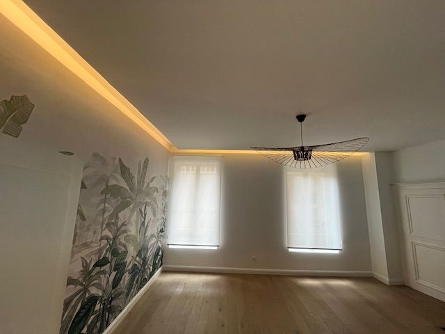 Chambre avec un faux plafond