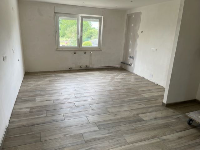 Parquet gris posé