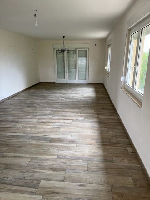 Parquet installé dans une chambre