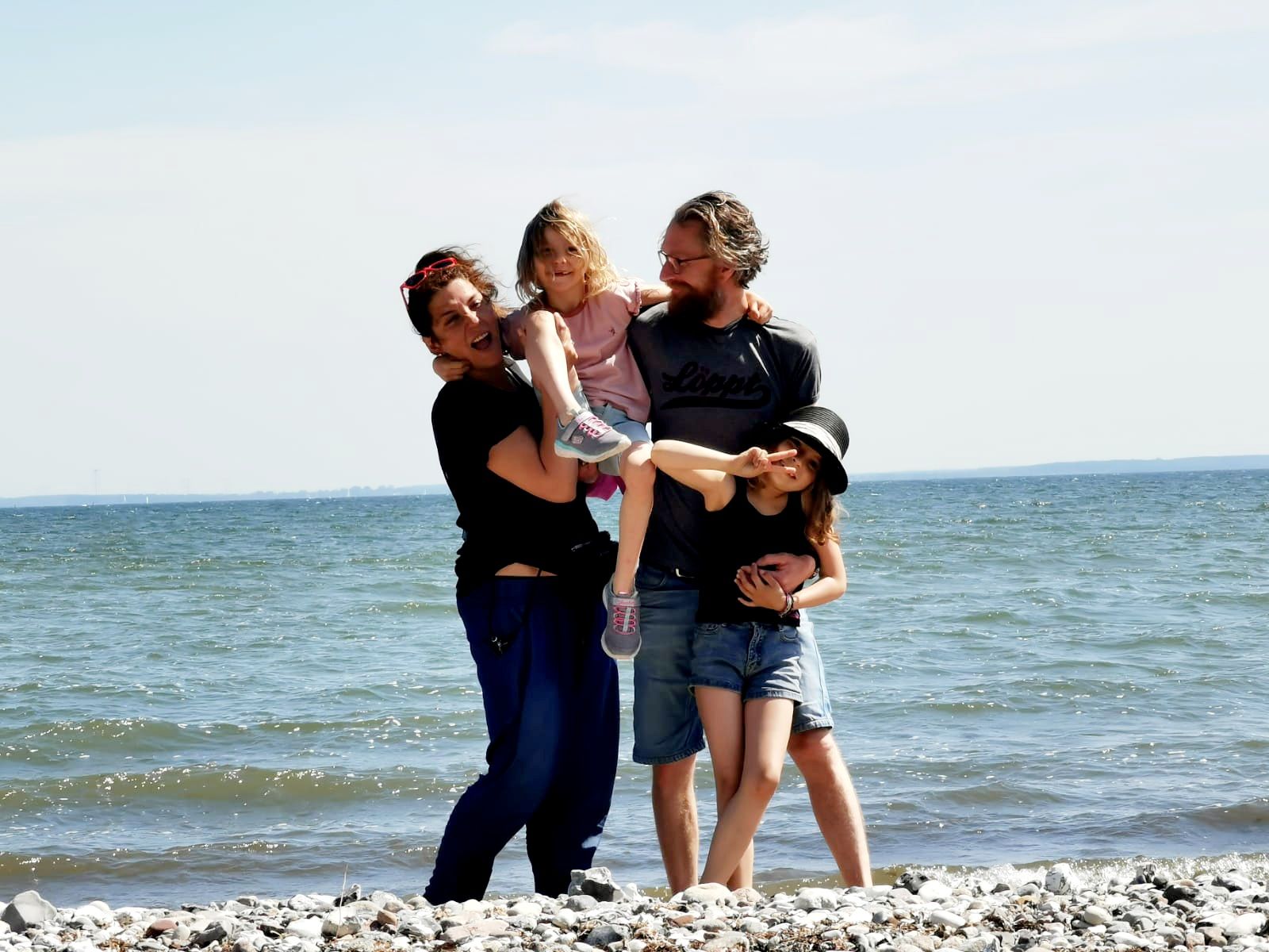 Familie Meinke am Strelasund