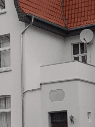 Mansardendachumdeckung Balkon