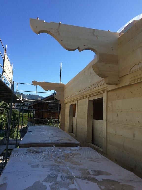 Montage chalet en madrier