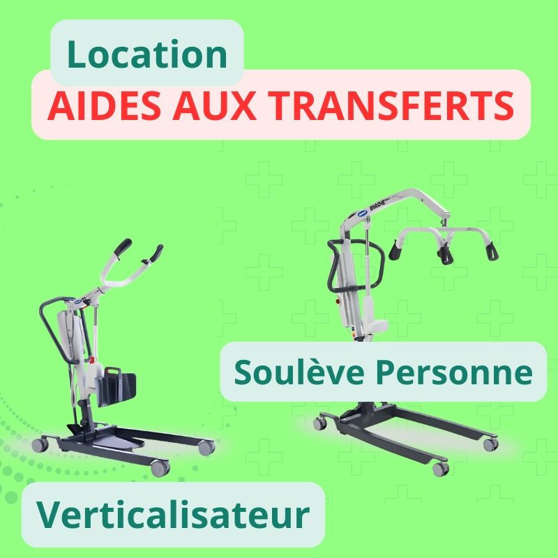Location et vente de verticalisateur et souleve personne pour aider aux transferts des personnes agees et handicapees