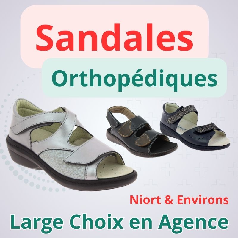 Sandales orthopediques scratch homme femme pharmacie magasin materiel medical chauray niort