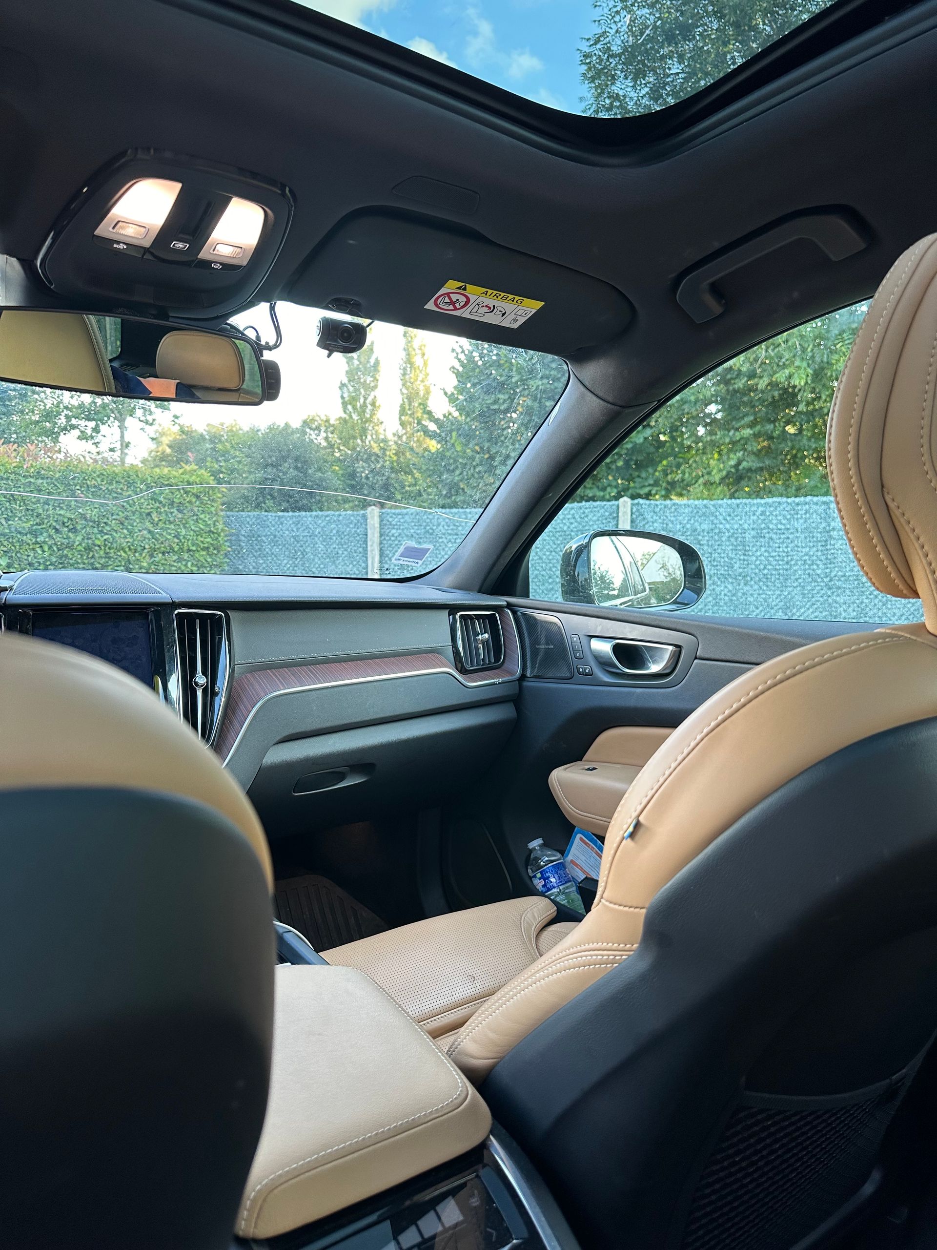 Siège en cuir beige