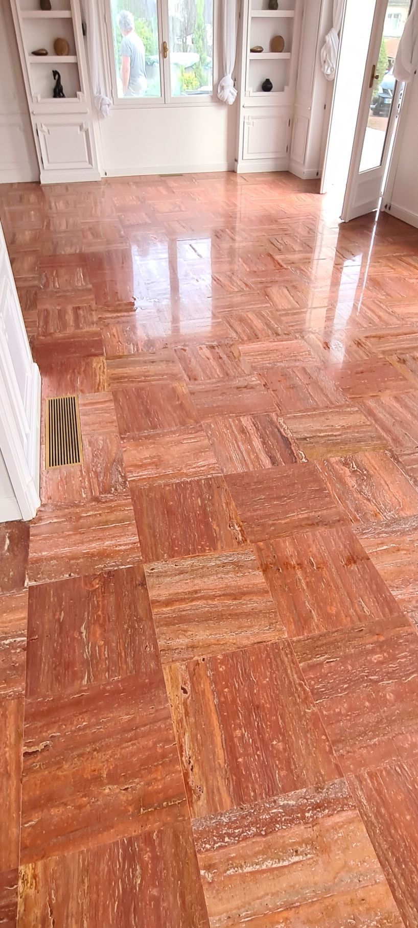 Rénovation d'un sol en ciment