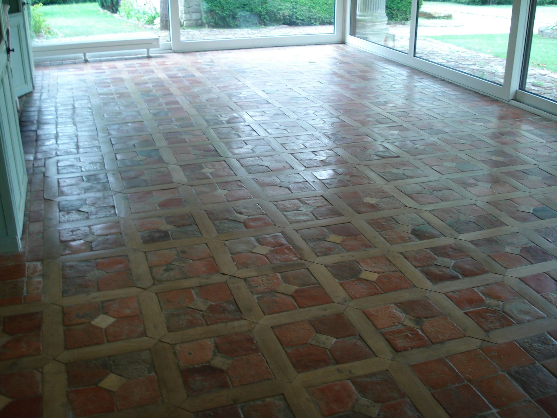 Rénovation d'un sol en terre cuite