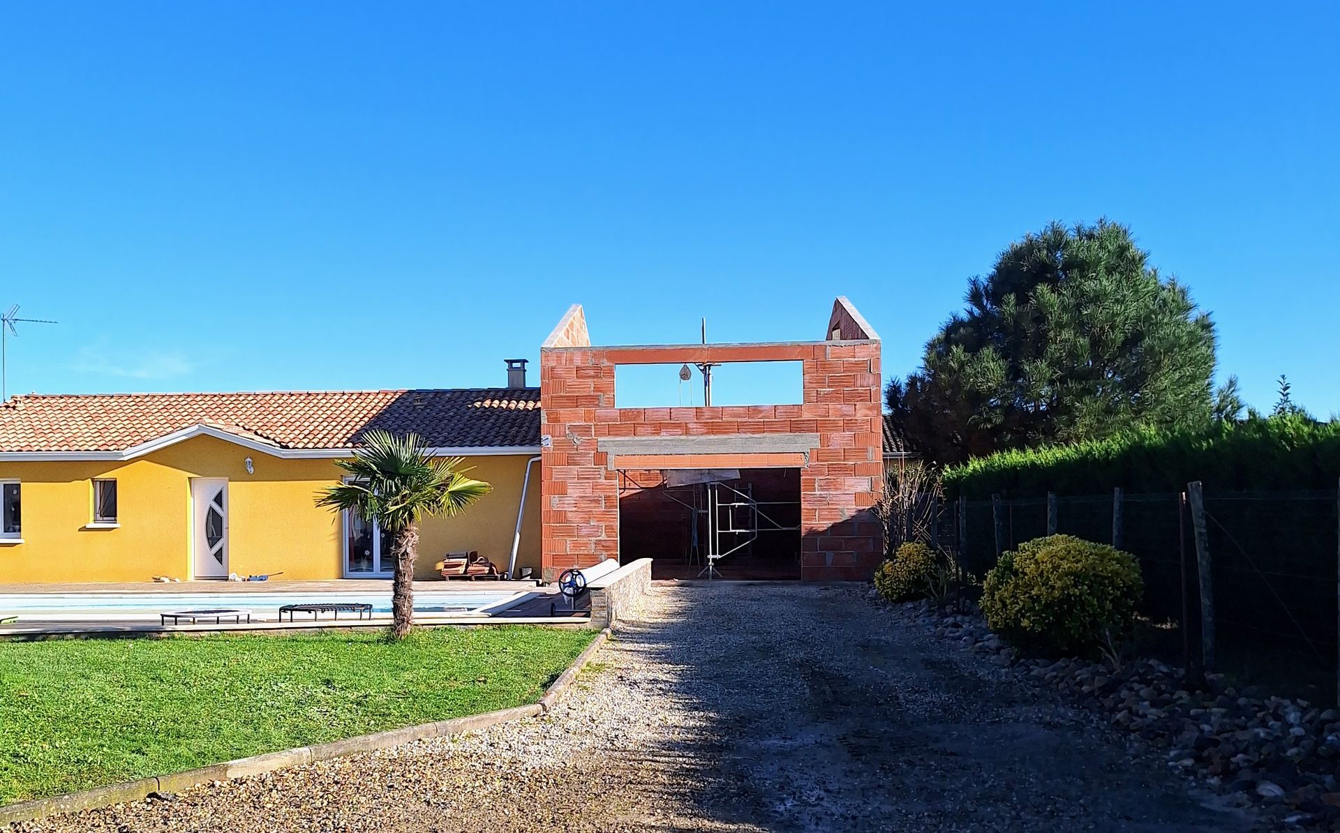 Création d'une allée de jardin