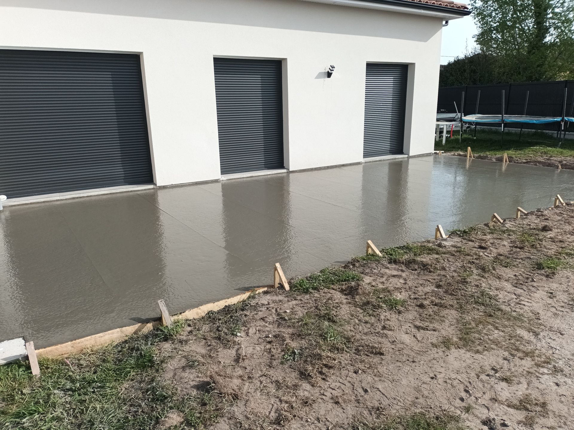 Pose d'une nouvelle terrasse