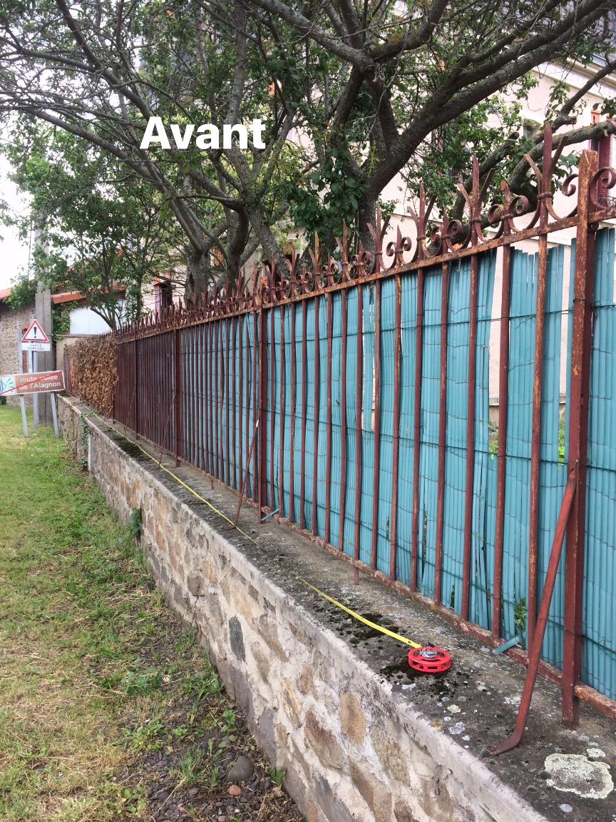 Clôture avant