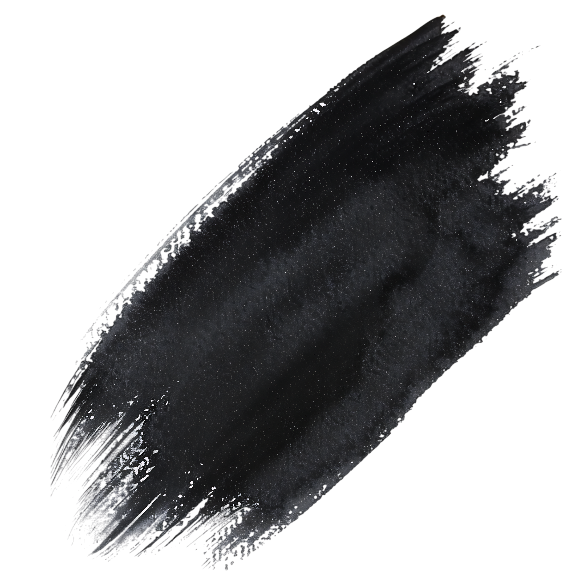 Une trace de peinture noire.