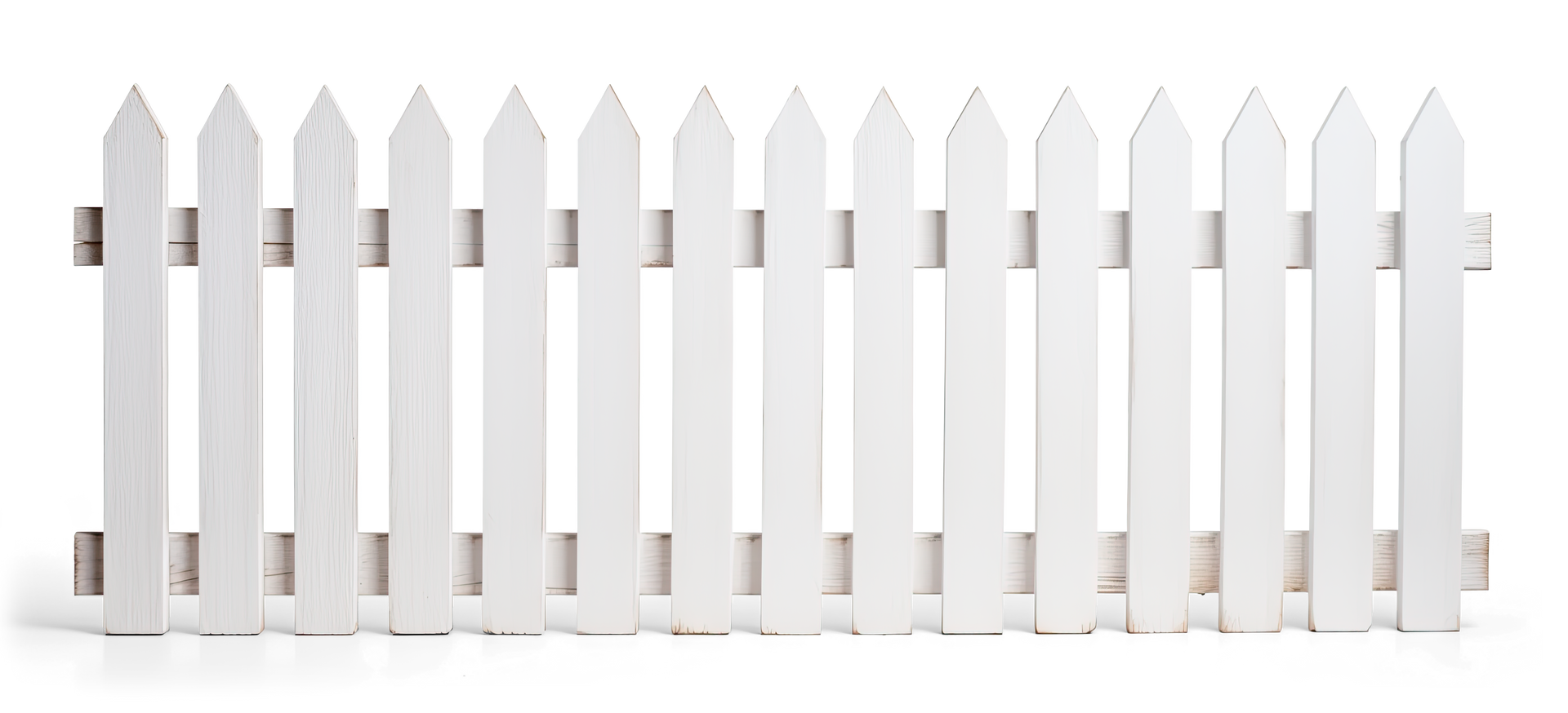 Une clôture blanche.