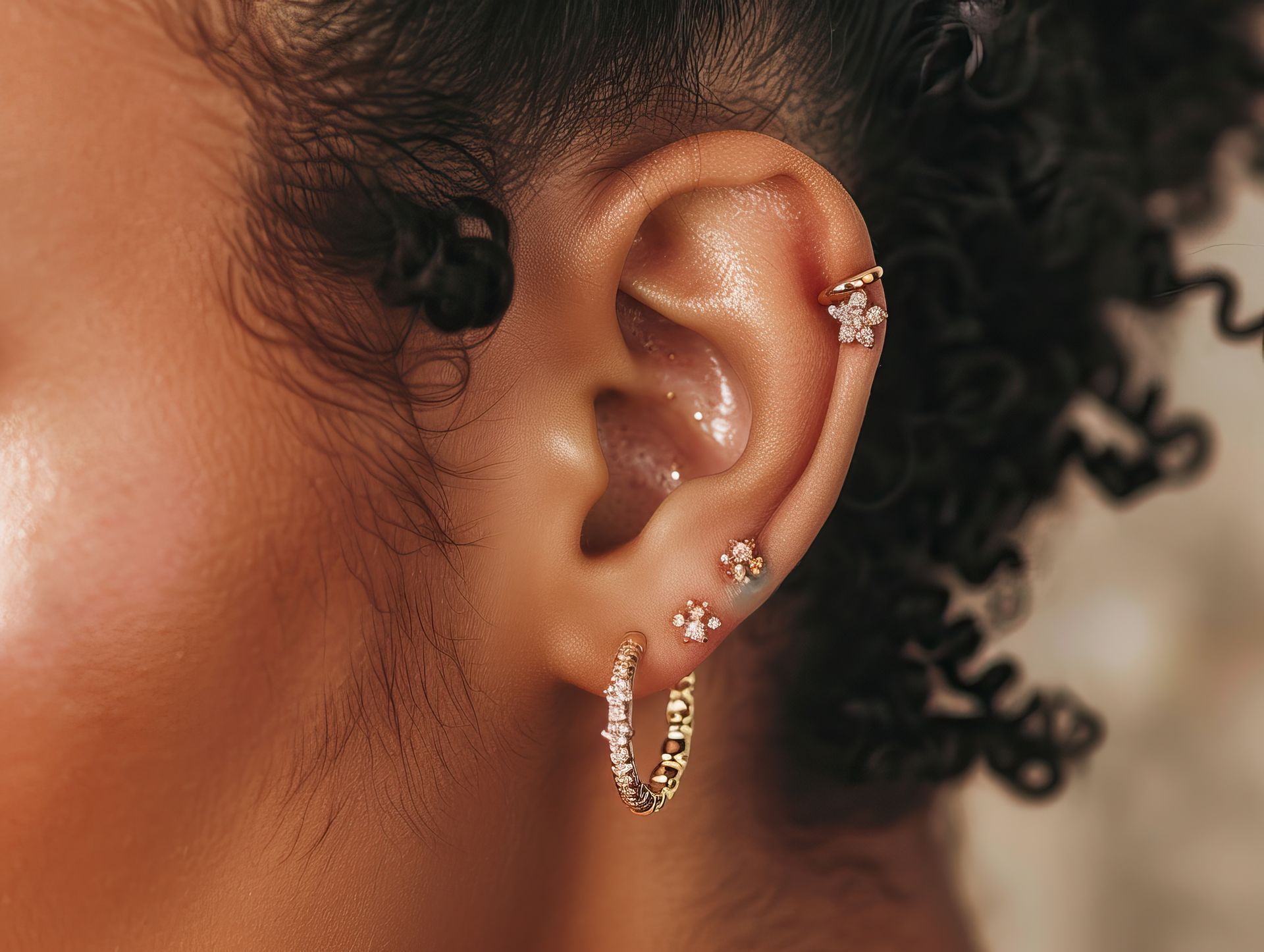 Piercings à l'oreille