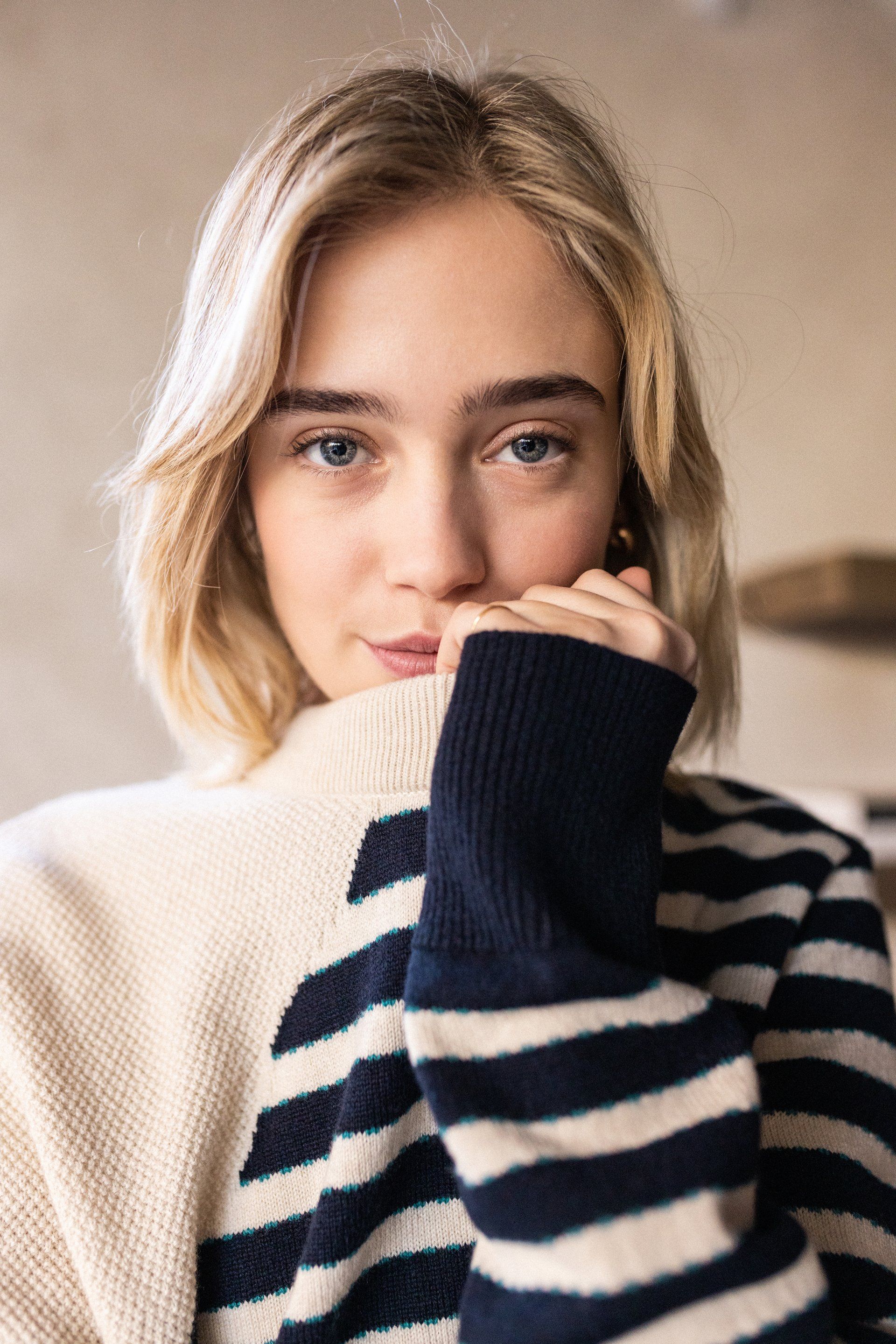 Pull marinière femme