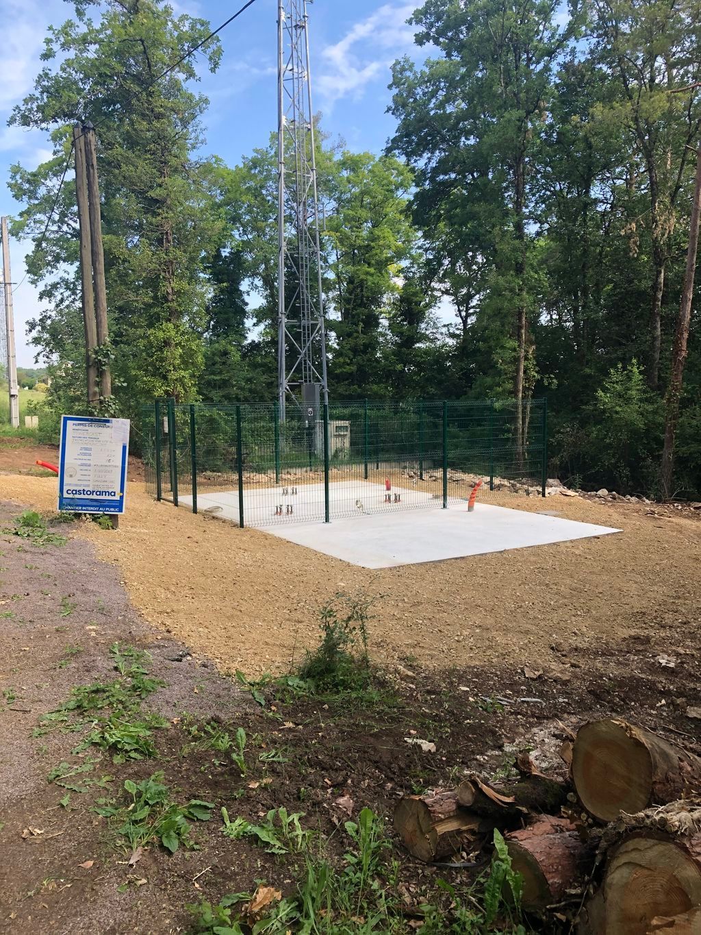 Terrasse avec clôture