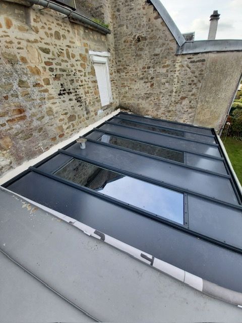 Toiture de véranda.