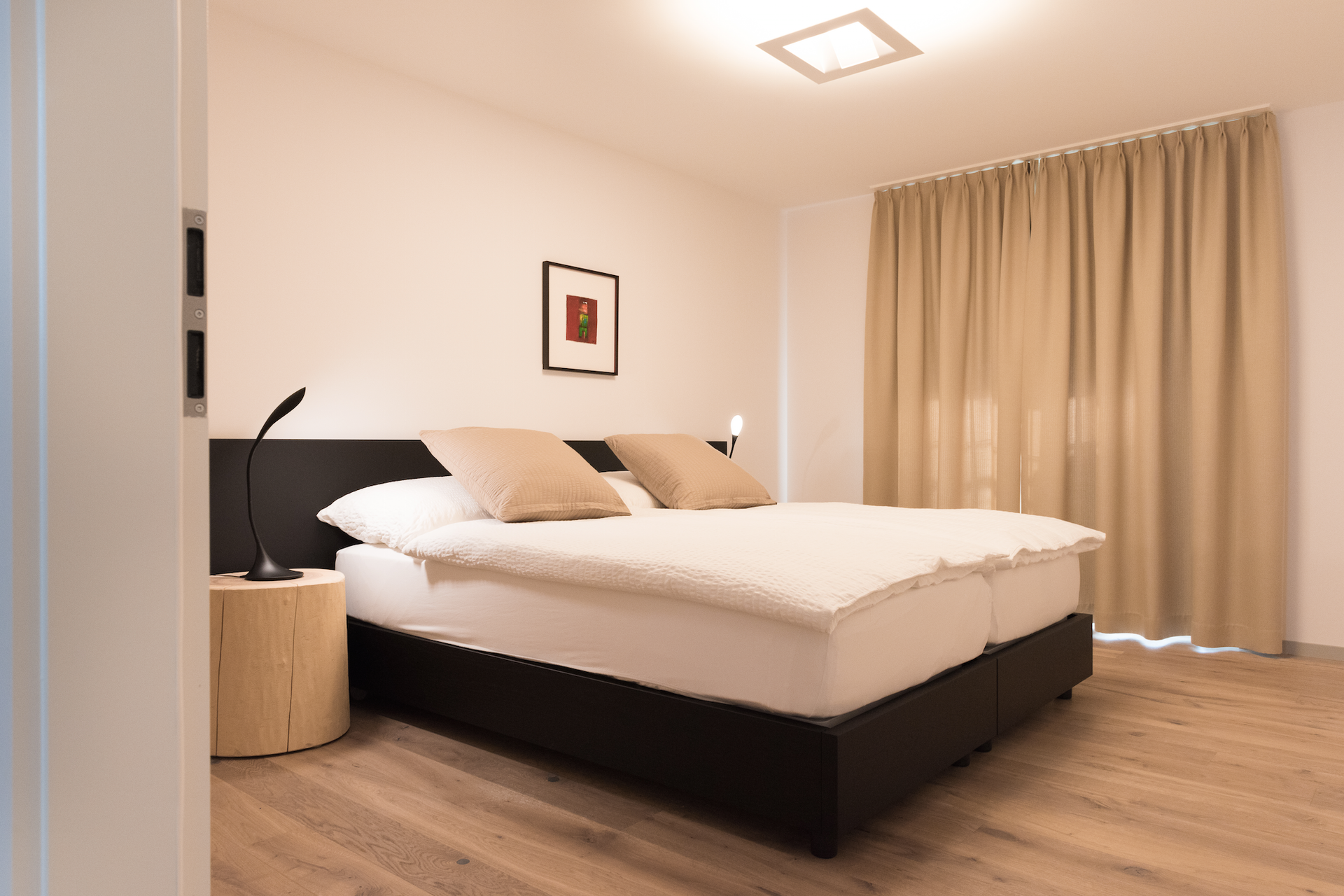 Hotel and guesthouse La Croix Blanche in Posieux - appartement - bedroom