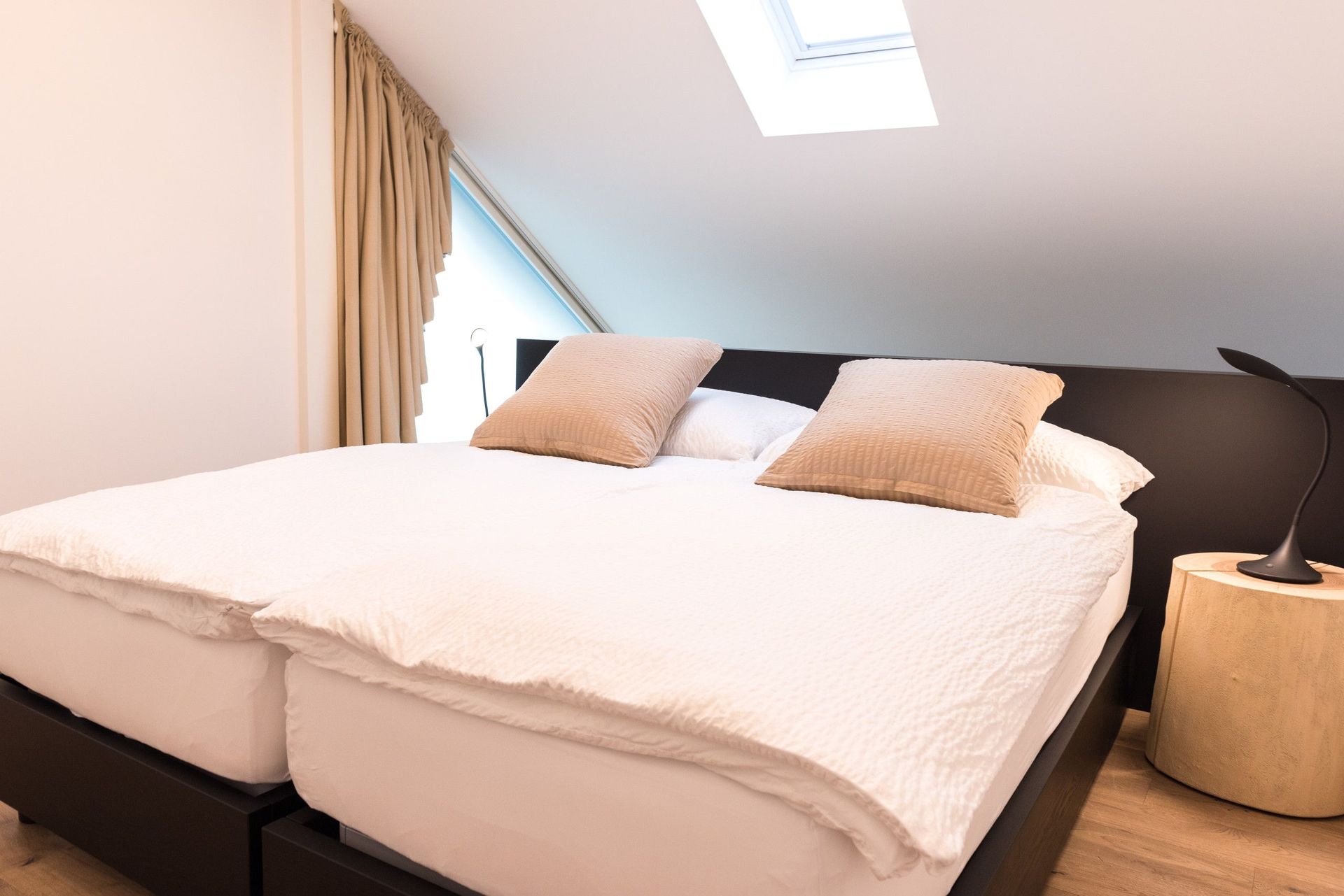 Hôtel-résidence de la Croix Blanche à Posieux - chambre - lit double
