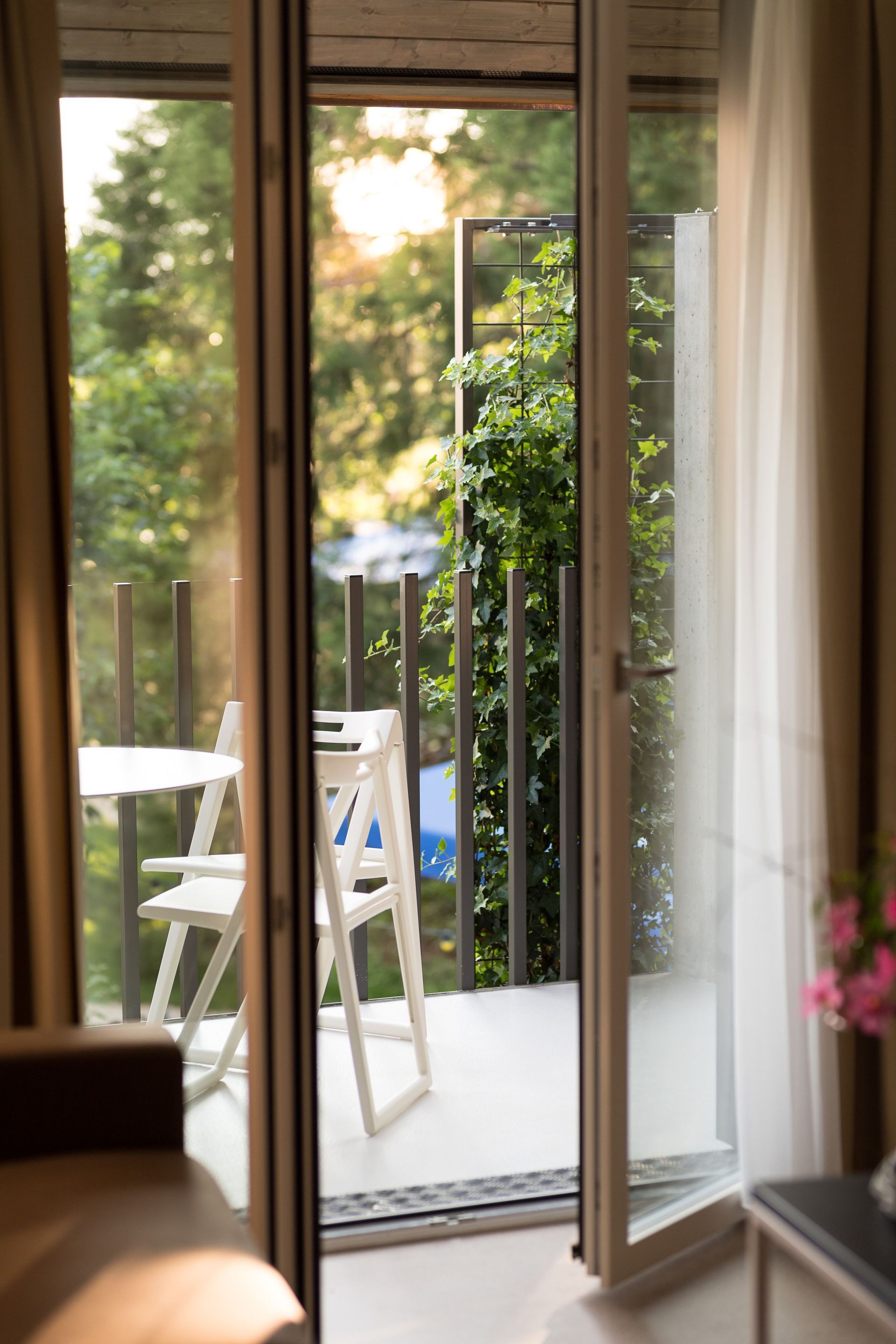 Hotel and guesthouse La Croix Blanche in Posieux - appartements - terrasse