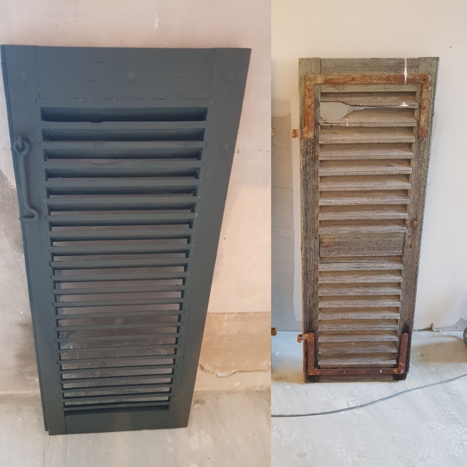 Travaux de rénovation des volets en bois