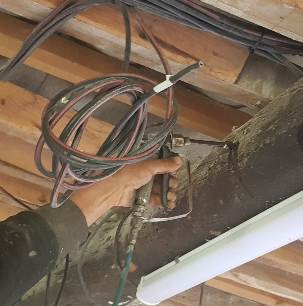 Une structure en bois traitée