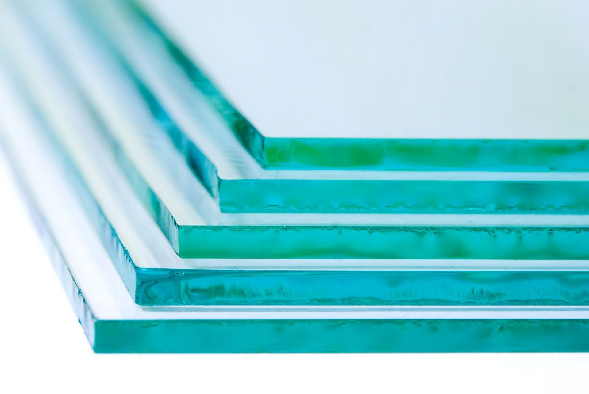 Pile de verre coupé