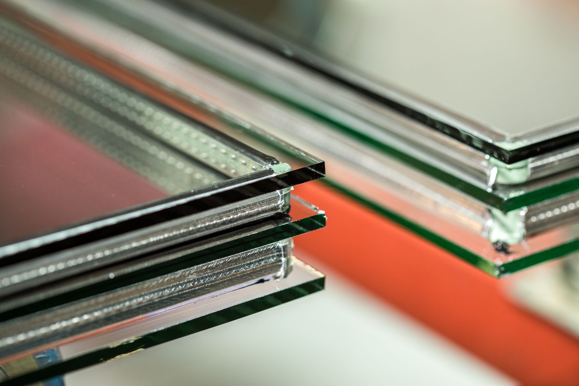 Deux vitres en double vitrage