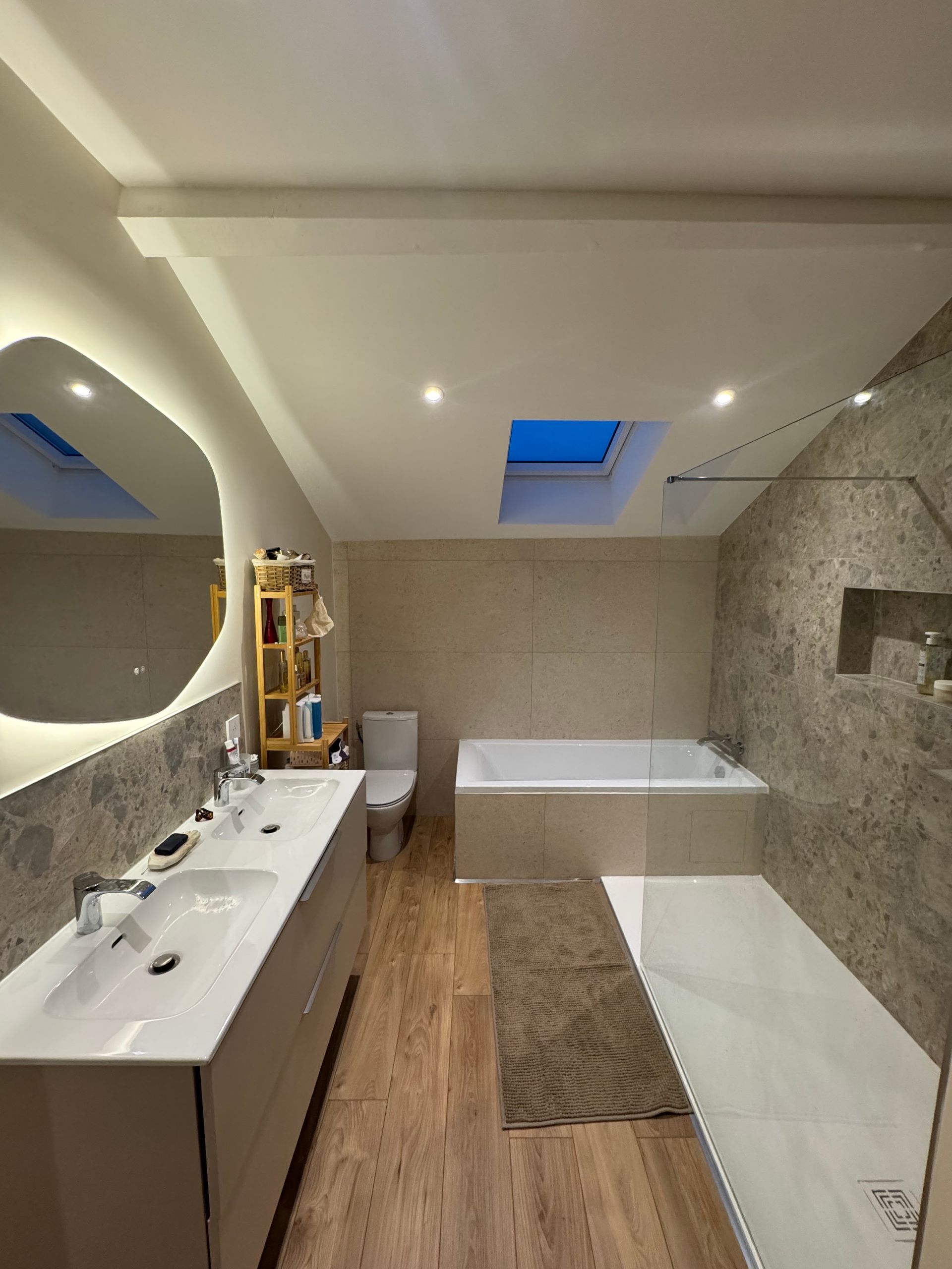 Création de salle de bains dans une maison