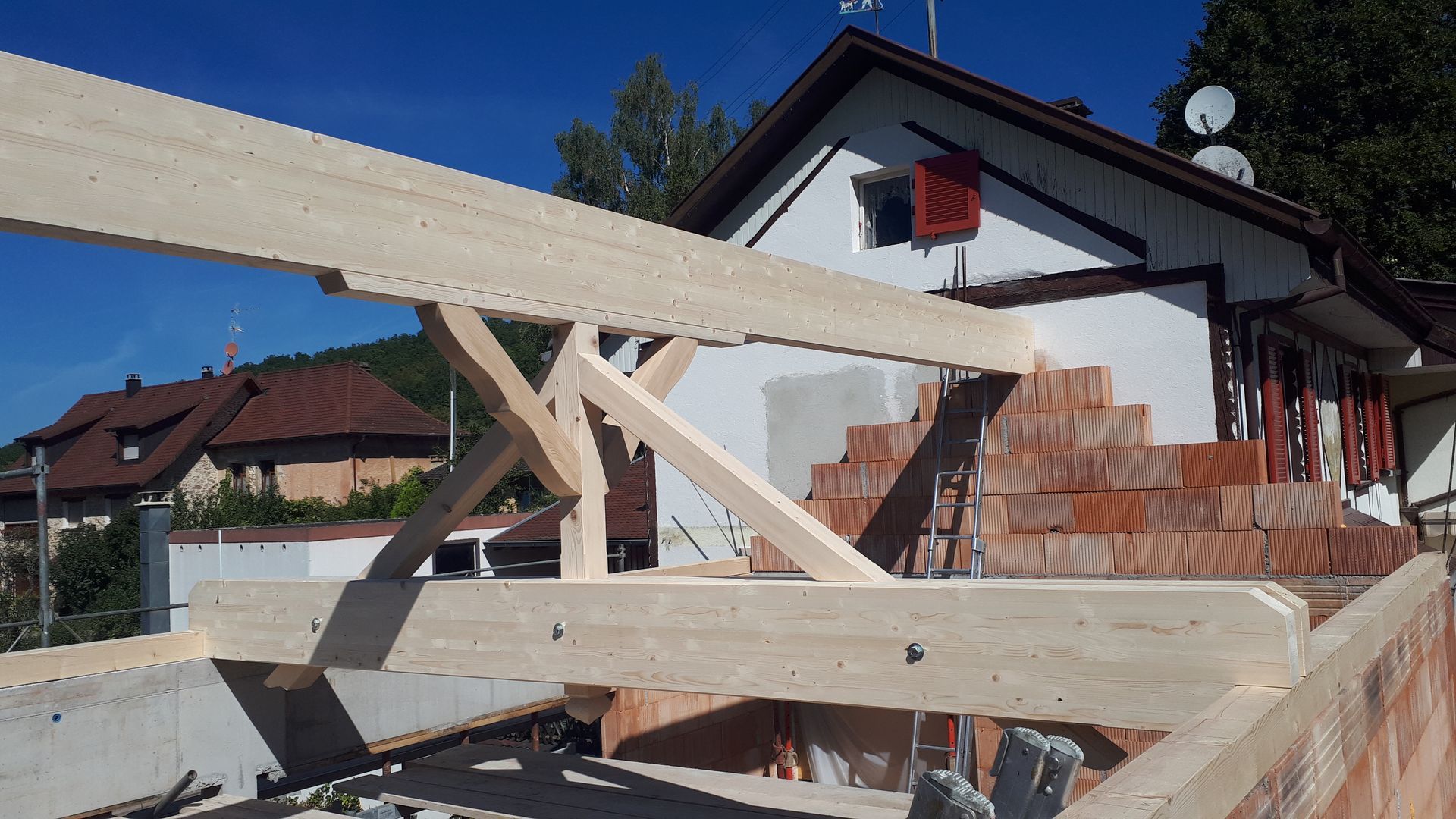 Projet de construction de charpente