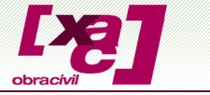 Logotipo estilizado de color magenta con formas que recuerdan a corchetes y la palabra “obracii” debajo.