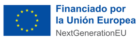 EU flag with text “Financiado por la Unión Europea” and “NextGenerationEU”
