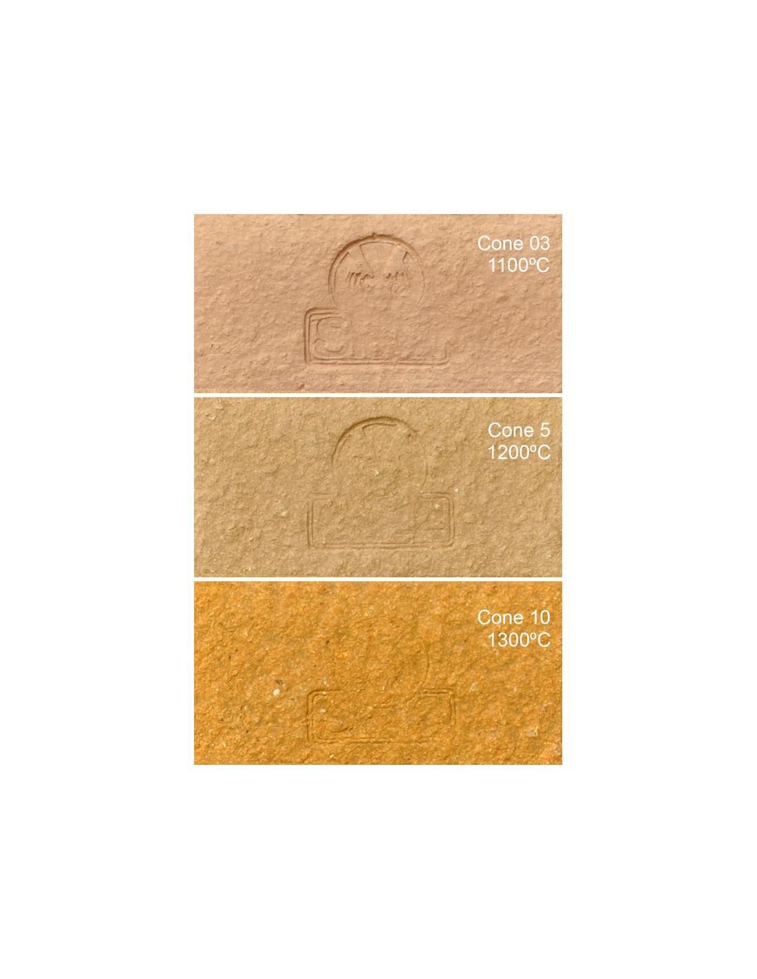 Pasta Refractaria Gris Marrón Dorado Chamota Media especial para torno