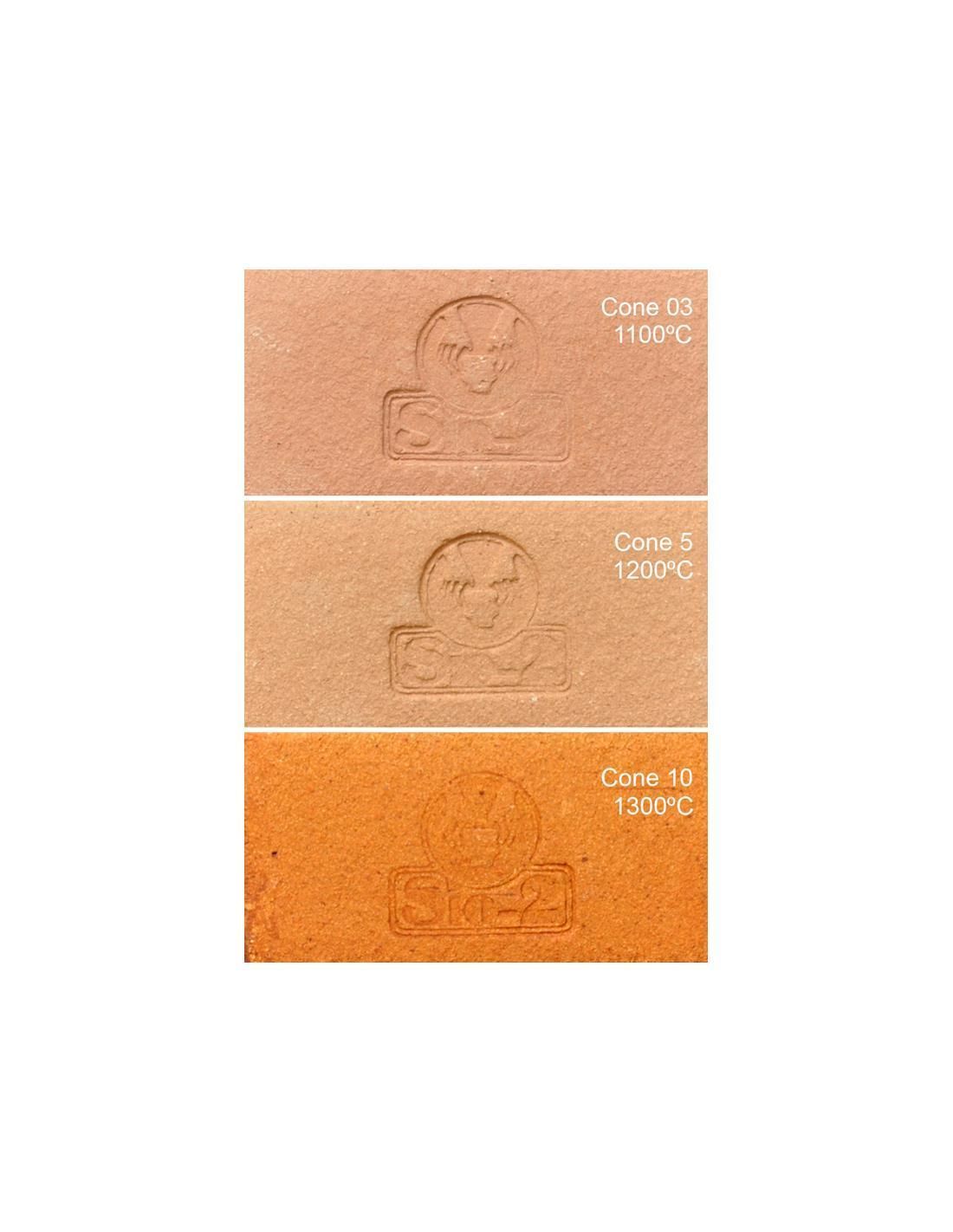 Pasta Refractaria Lila Marrón Tostado Chamota Fina especial para torno