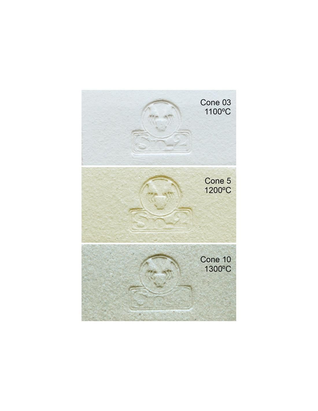 Pasta Refractaria Blanca Chamota Media especial para torno