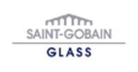 Logotipo de Saint-Gobain Glass: estructura arqueada gris sobre
