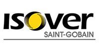 Logotipo ISover con un sol amarillo dentro de la letra