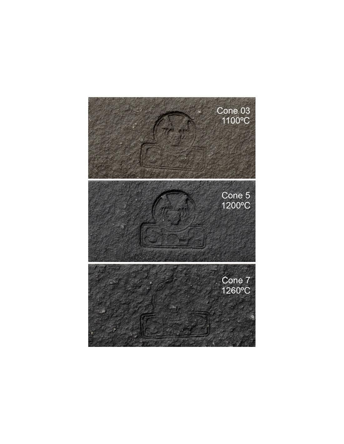 Pasta Refractaria Negra Chamota Media para torno