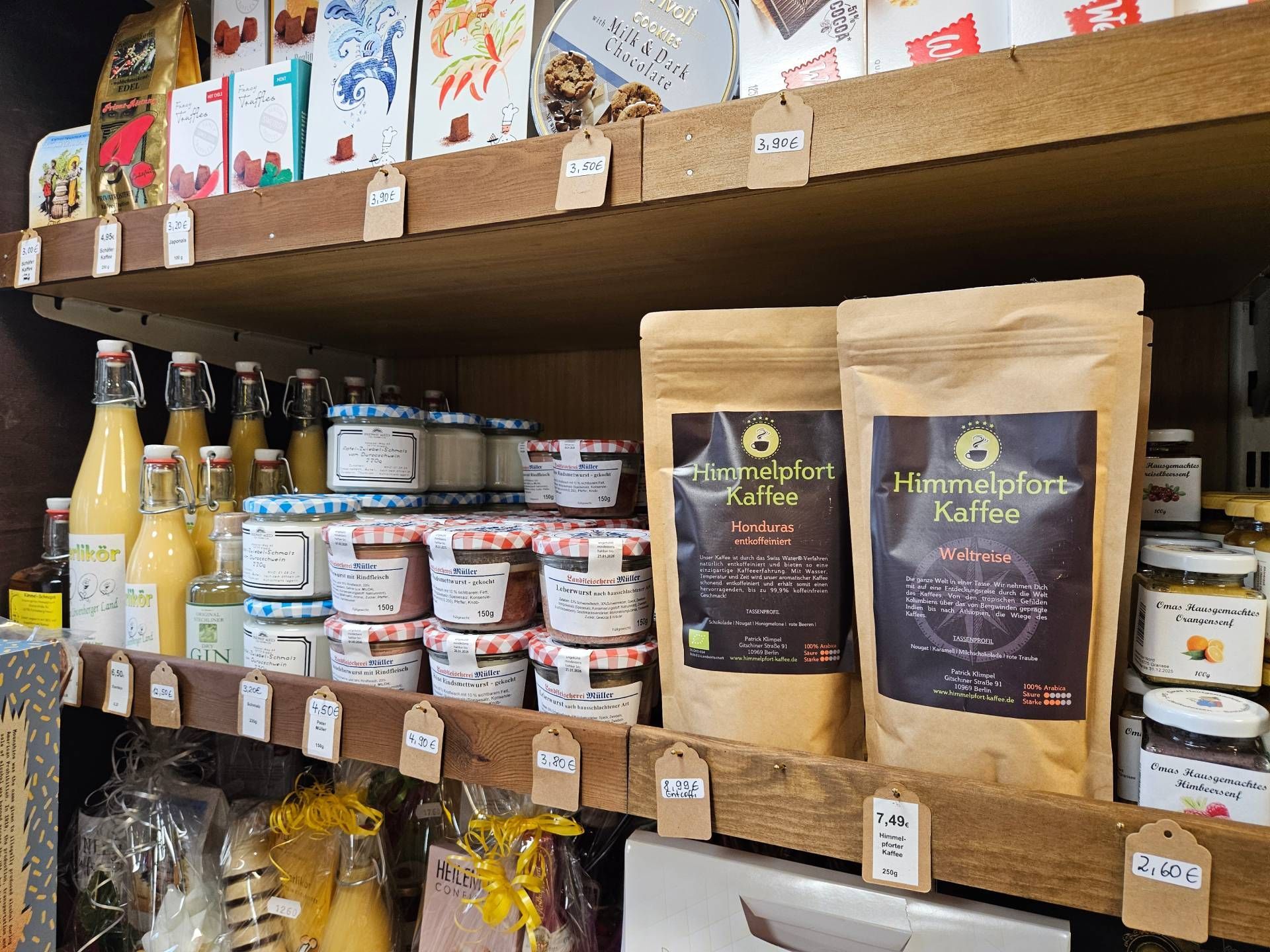 Zum Guten Tropfen - Produkte wie Kaffee und Aufstriche