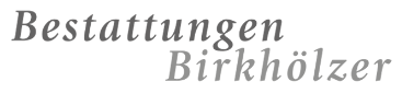 Ein Logo für eine Firma namens Bestattungen Birkholzer